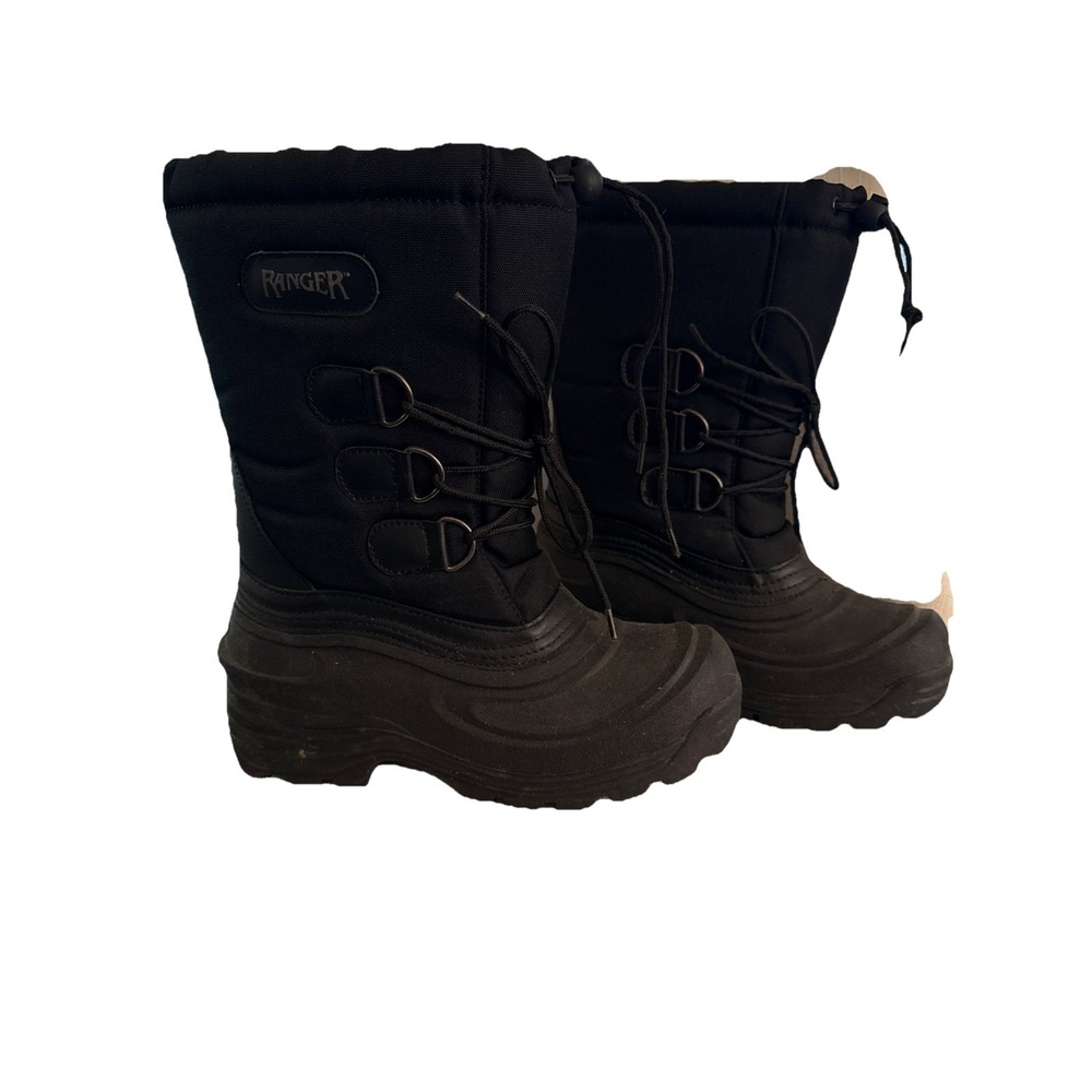 Ranger Size‎ 7 Winter Snow Boots Mens 7 Black Lace Up Thermolite Insulated